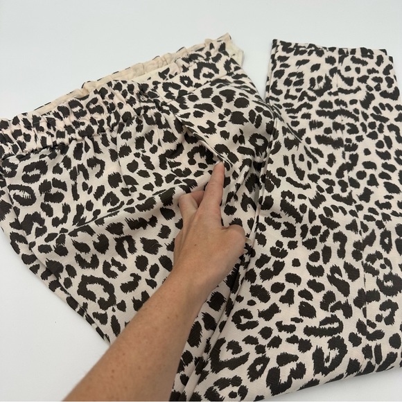 JCrew Animal Print Linen Pants - Picture 6 of 12